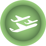 An icon with group of plane for multi trip